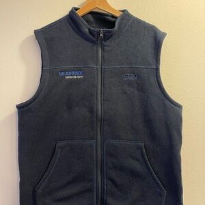 Stio Men’s Wilcox Fleece Vest Size L Mountain Shadow Blue